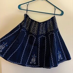 NWT patterned navy skirt